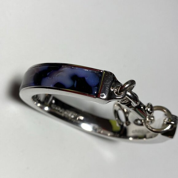 Coach C Charm Silver Tone Bracelet - Picture 5 of 9